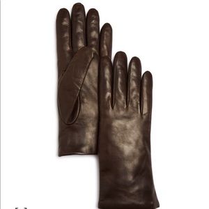 Cashmere-lined Leather Gloves